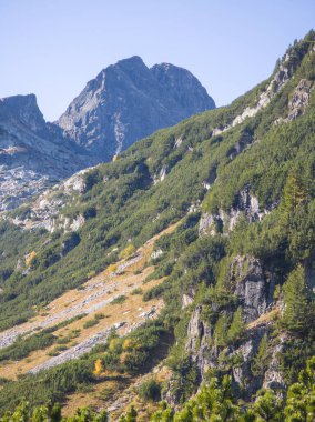 Amazing Autumn Landscape of Rila Mountain near Malyovitsa peak, Bulgaria