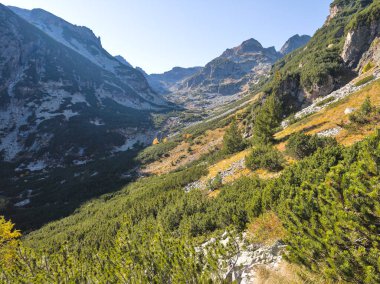 Amazing Autumn Landscape of Rila Mountain near Malyovitsa peak, Bulgaria