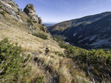 Amazing Autumn Landscape of Rila Mountain near Malyovitsa peak, Bulgaria