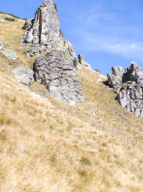 Amazing Autumn Landscape of Rila Mountain near Malyovitsa peak, Bulgaria