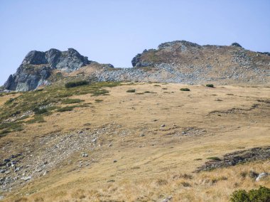 Amazing Autumn Landscape of Rila Mountain near Malyovitsa peak, Bulgaria