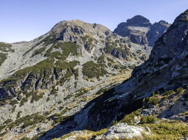 Amazing Autumn Landscape of Rila Mountain near Malyovitsa peak, Bulgaria
