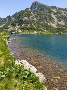Bulgaristan 'ın Pirin Dağı' ndaki Popovo Gölü 'nün İnanılmaz Yaz Manzarası