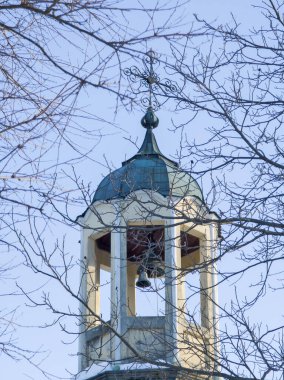 Bulgaristan 'ın Gabrovo bölgesinin Bozhentsi köyünün şaşırtıcı kış manzarası