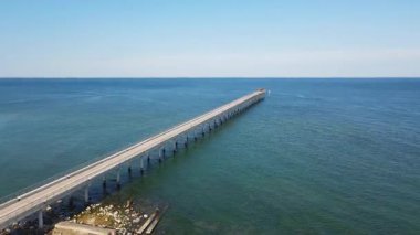 Bulgaristan 'ın Dobrich Bölgesi' ndeki Şabla Burnu yakınlarındaki Karadeniz kıyılarının hava manzarası