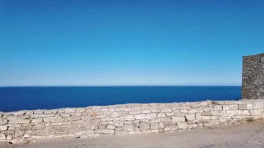 Bulgaristan 'ın Dobriç Bölgesi, Kaliakra Burnu' ndaki antik kalıntılar