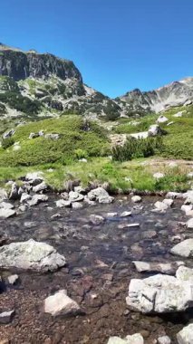 Bulgaristan 'ın Popovo Gölü yakınlarındaki Pirin Dağı' nın İnanılmaz Yaz Manzarası