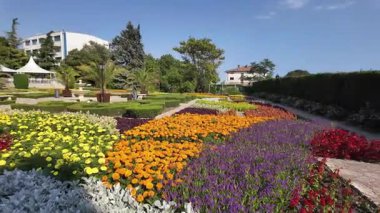 Bulgaristan 'ın Dobrich bölgesinin Balchik kentindeki Botanik Bahçesi' nin inanılmaz manzarası