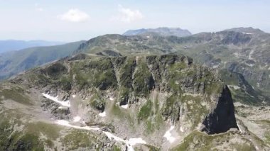 Aerial summer view of Rila Mountain near Malyovitsa peak, Bulgaria