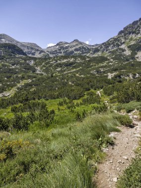Bulgaristan 'ın Popovo Gölü yakınlarındaki Pirin Dağı' nın İnanılmaz Yaz Manzarası
