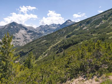 Bulgaristan 'ın Popovo Gölü yakınlarındaki Pirin Dağı' nın İnanılmaz Yaz Manzarası