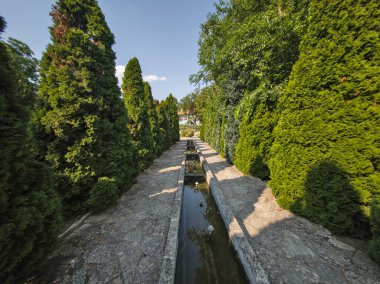 Bulgaristan 'ın Dobrich bölgesinin Balchik kentindeki Botanik Bahçesi' nin inanılmaz manzarası