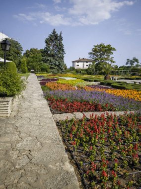 Bulgaristan 'ın Dobrich bölgesinin Balchik kentindeki Botanik Bahçesi' nin inanılmaz manzarası