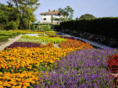 Bulgaristan 'ın Dobrich bölgesinin Balchik kentindeki Botanik Bahçesi' nin inanılmaz manzarası