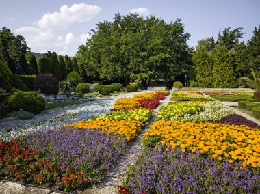 Bulgaristan 'ın Dobrich bölgesinin Balchik kentindeki Botanik Bahçesi' nin inanılmaz manzarası