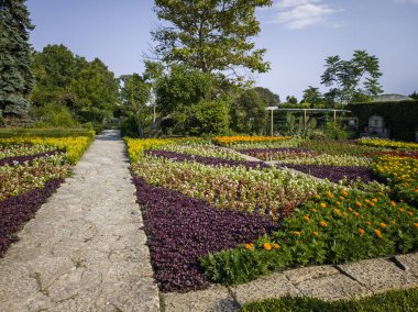 Bulgaristan 'ın Dobrich bölgesinin Balchik kentindeki Botanik Bahçesi' nin inanılmaz manzarası