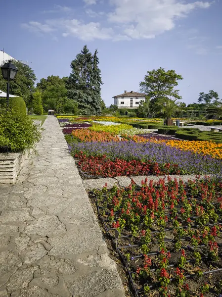 Bulgaristan 'ın Dobrich bölgesinin Balchik kentindeki Botanik Bahçesi' nin inanılmaz manzarası