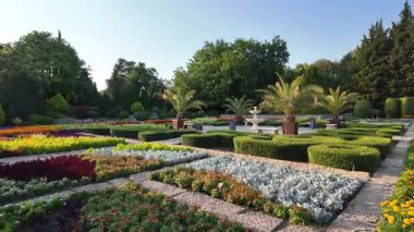 Bulgaristan 'ın Dobrich bölgesinin Balchik kentindeki Botanik Bahçesi' nin inanılmaz manzarası