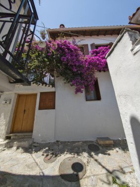 Eski Skiathos, Sporades, Thessaly, Yunanistan 'ın muhteşem manzarası