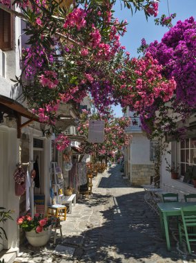 Eski Skiathos, Sporades, Thessaly, Yunanistan 'ın muhteşem manzarası