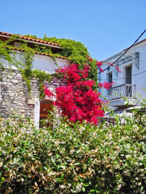 Eski Skiathos, Sporades, Thessaly, Yunanistan 'ın muhteşem manzarası