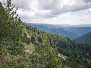 Bulgaristan 'ın Granchar Gölü yakınlarındaki Rila Dağı' nın İnanılmaz Yaz Manzarası