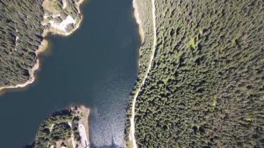 Toshkov Chark Reservoir 'in Hava Arazisi, Pazardzhik Bölgesi, Bulgaristan