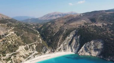 Myrtos Sahili, Cephalonia, İyon Adaları, Yunanistan