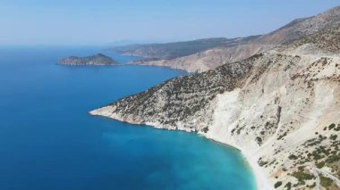 Myrtos Sahili, Cephalonia, İyon Adaları, Yunanistan
