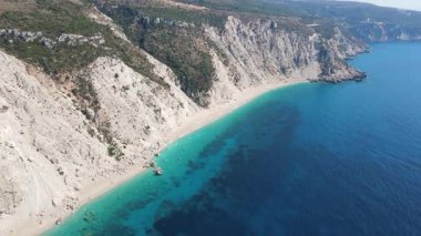Platia Ammos Plajı, Cephalonia, İyon Adaları, Yunanistan