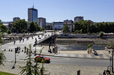 NIS, SERBIA - 21 Eylül 2025: Sırbistan 'ın Niş kentinin şaşırtıcı Panoraması