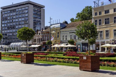 NIS, SERBIA - 21 Eylül 2025: Sırbistan 'ın Niş kentinin şaşırtıcı Panoraması