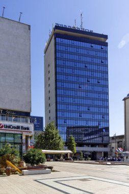 NIS, SERBIA - 21 Eylül 2025: Sırbistan 'ın Niş kentinin şaşırtıcı Panoraması