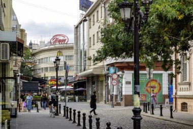 PLOVDIV, BULGARIA - 25 Eylül 2025: Bulgaristan 'ın Plovdiv kentinin merkezinin şaşırtıcı Panoraması