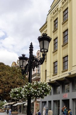 PLOVDIV, BULGARIA - 25 Eylül 2025: Bulgaristan 'ın Plovdiv kentinin merkezinin şaşırtıcı Panoraması