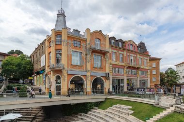 PLOVDIV, BULGARIA - 25 Eylül 2025: Bulgaristan 'ın Plovdiv kentinin merkezinin şaşırtıcı Panoraması