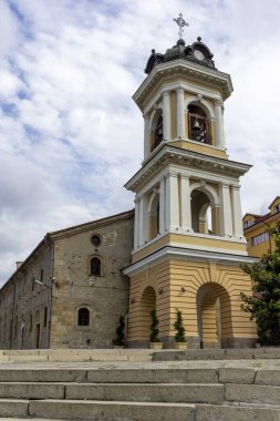 PLOVDIV, BULGARIA - 25 Eylül 2025: Bulgaristan 'ın Plovdiv kentinin merkezinin şaşırtıcı Panoraması