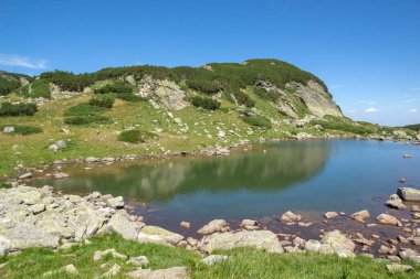 Rila Dağı inanılmaz manzara yakın korkunç göl, Bulgaristan
