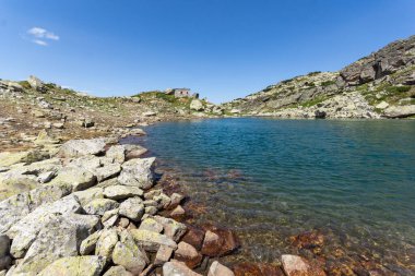 Rila Dağı inanılmaz manzara yakın korkunç göl, Bulgaristan