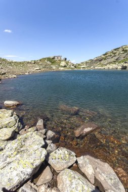 Rila Dağı inanılmaz manzara yakın korkunç göl, Bulgaristan