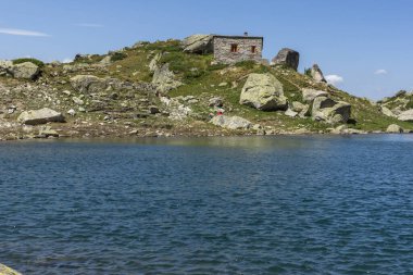 Rila Dağı inanılmaz manzara yakın korkunç göl, Bulgaristan