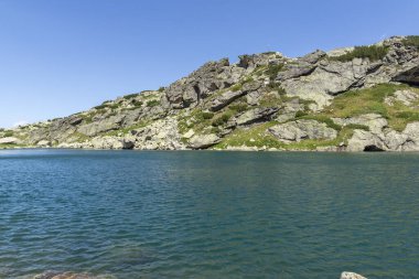 Rila Dağı inanılmaz manzara yakın korkunç göl, Bulgaristan