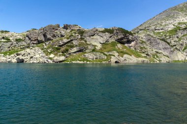 Rila Dağı inanılmaz manzara yakın korkunç göl, Bulgaristan