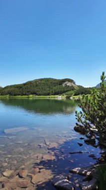 Bulgaristan 'ın Banderitsa bölgesindeki Pirin Dağı' nın şaşırtıcı yaz manzarası
