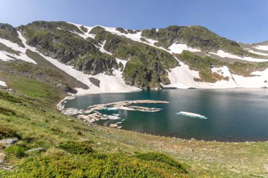 Bulgaristan 'ın Yedi Rila Gölü yakınlarındaki Rila Dağı' nın Şaşırtıcı Panoraması