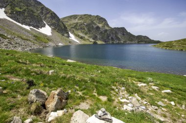 Bulgaristan 'ın Yedi Rila Gölü yakınlarındaki Rila Dağı' nın Şaşırtıcı Panoraması