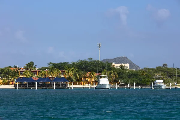 Oranjestad Aruba Aralık 2021 Surfside Plajı Nda Pinchos Bar Grill — Stok fotoğraf