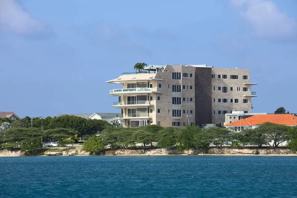 Oranjestad Aruba Dezembro 2021 Construção Apartamentos Luxo Longo Smith Blvd — Fotografia de Stock