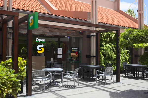 Oranjestad Aruba July 2022 Subway Fast Food Restaurant Renaissance Marketplace — Stock Photo, Image