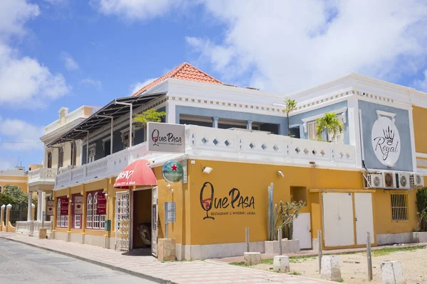 Oranjestad Aruba Temmuz 2022 Que Pasa Restoran Şaraphane Karayipler Aruba — Stok fotoğraf